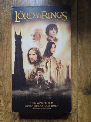 THE LORD OF THE RINGS THE TWO TOWERS VHS Movie Tape VCR Action Elijah Wood - Image 1 of 4