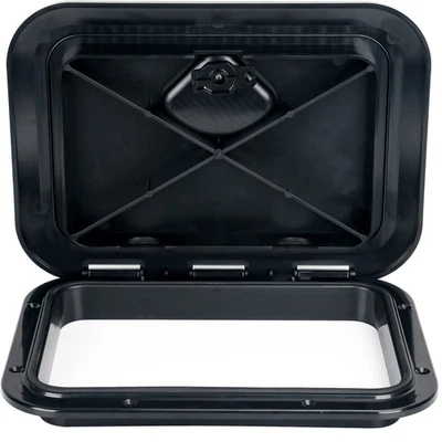 Cubierta escotilla barco barco barco barco negro ABS marino cubierta barco escotilla tapa 15 pulgadas con mango Foto 1 de 4