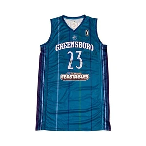 Greensboro Swarm NBA Jersey #23 Mr Beast Feastables Logo Size Medium Signed Auto - Picture 1 of 10
