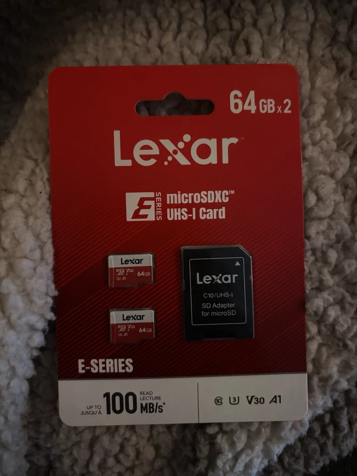 Lexar 128gb SD Card, Open Box Up To 100 Mb/s - Image 1 of 4