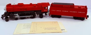 RARE Lionel 6-8800 4-4-2 Steam Locomotive & Tender Cole Bros Circus-NIB/NO RES - Picture 1 of 22