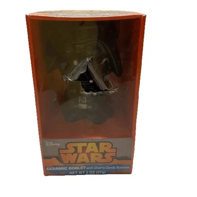 Star Wars  5.5" Darth Vader Ceramic Goblet With Candy Cherry Buttons Collectible - Image 1 of 4
