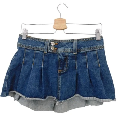 Minifalda vaquera plisada azul vintage Forever 21 talla mediana años 2000 Foto 1 de 4