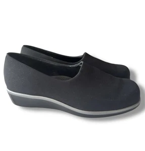 Zapato mocasines SAS Bliss para mujer sin cordones con cuña negros trípode cómodo elástico talla 7WW - Imagen 1 de 11