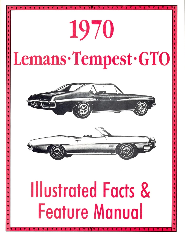 1970 年 PONTIAC GTO/TEMPEST/LEMANS FACTS MANUAL — 第 1/1 张图片