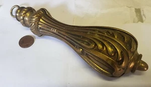 SERVANTS BELL PULL HARDWARE cast bronze VINTAGE old French HALL Manor CASTLE big - Picture 1 of 11