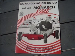 1961 Vintage MONARCH GO KART Race Brochure ATV - Picture 1 of 7
