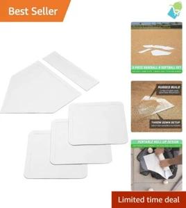 Komplettes 5-teiliges Baseball & Softball Base Set - robuster Gummi für alle Altersgruppen - Bild 1 von 8