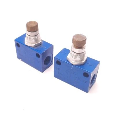 Lot of 2 Festo GR-1/8-0.1-10 Flow Control Valve 0.1 to 10 Bar, 1/8 R Thread - Image 1 of 4