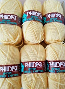 Phildar Option Double Knitting Yarn Lt. Yellow #775H104/ light worsted yarn - Picture 1 of 6