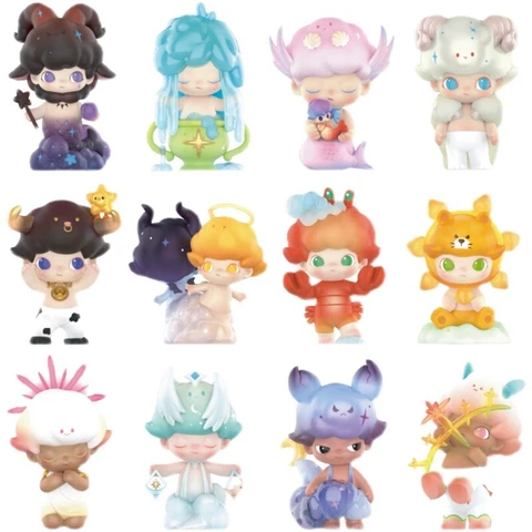Genuine POPMART Dimoo Constellation Series Confirmed Blind Box Action Figures Cover