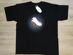 VINTAGE NIKE AIR JORDAN XIII, MEN'S T-SHIRT, NEW WITH TAG ,SIZE XL, BLACK, #134 - Picture 1 of 6