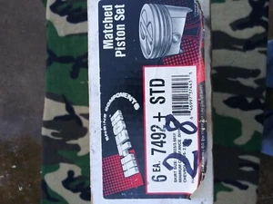 1987-1989 Fits Chevrolet 173 2.8L V6 -DISH PISTONS - Picture 1 of 4