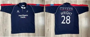 Middlesex Cricket Board Shirt Mark Wright England Trikot Vintage 2001/2002 - Bild 1 von 8