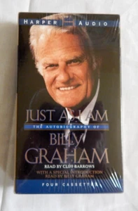 Billy Graham "Just As I Am" Autobiography Four Cassettes Audiobook New/Sealed - Imagen 1 de 4