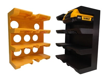 MOUNTAIN303D DeWalt 8 Bay Battery holder ABS wall mounted
