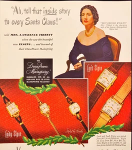 1948 Elgin Watches Best Dressed Woman Christmas Gifts Print Ad - Picture 1 of 6