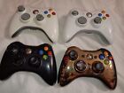 Lot Of 4 Xbox 360 Controllers For Parts Repair Only As Is
