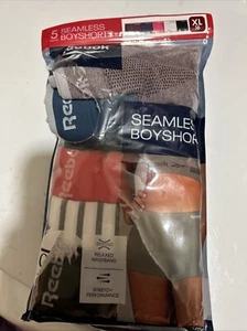 5 Pack Reebok Seamless Boy Shorts Underwear Womens Size XL - Picture 1 of 5