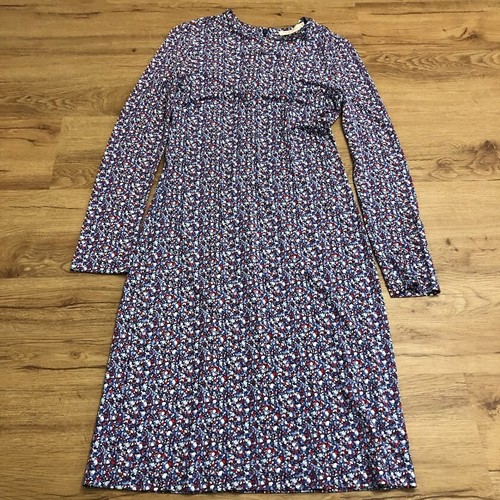 Abito donna Tory Burch lunghezza ginocchio maniche lunghe piccolo stampa fiori selvatici teoria S