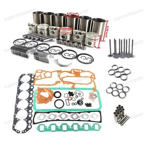 Engine Rebuild Repair Kit w Piston Valves for Nissan TD42 TD42T Vehicle Forklift - Picture 1 of 4