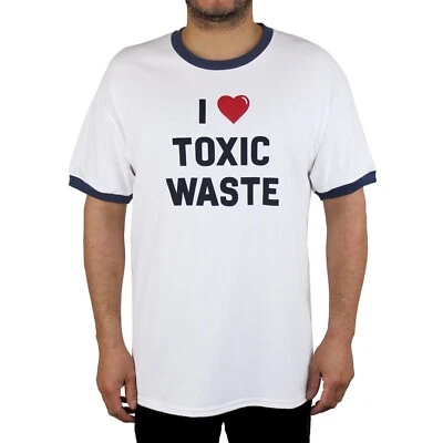 I Heart Toxic Waste T-Shirt - I Love Toxic Waste Ringer Tee - Real Genius Shirt - Image 1 of 4