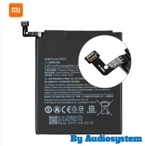 BATTERIA PILA CAP. ORIGINALE XIAOMI MI 5X A1, NOTE 5A, REDMI S2 3080MAH BN31 - Imagen 1 de 1