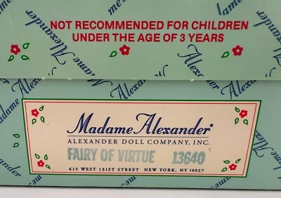 Muñeca Madame Alexander "Hada de la Virtud" 13640 8 pulgadas con caja Foto 1 de 4