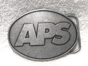 APS Silver Oval Balt Buckle Large Letters USA Made Great Vintage Condition - Picture 1 of 7