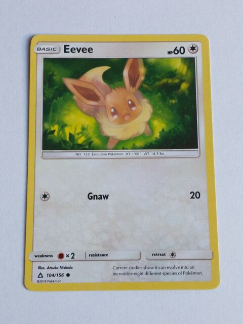 Preços baixos em Cartões de jogo de cartas colecionáveis individuais ultra  raros Eevee Pokémon TCG