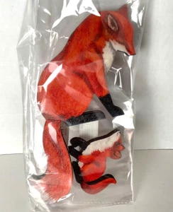 Mother Fox & Baby Door Frame Topper Handcrafted Wooden Brand New - Picture 1 of 5