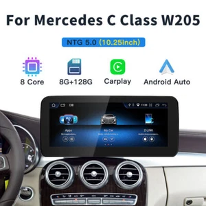 10.25" Car Stereo Radio GPS Android Carplay Unit For Mercedes Benz W205 2015-18 - Picture 1 of 12