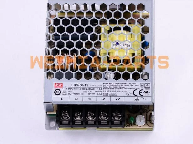 ONE NEW MEAN WELL LRS-50-15 15V 3.4A Single Output Switching Power Supply - Image 1 of 1