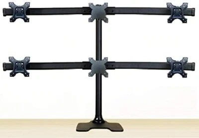 EZM Deluxe Hex LCD Monitor Mount Stand Free Standing - up to 28" (002-0023) - Image 1 of 3