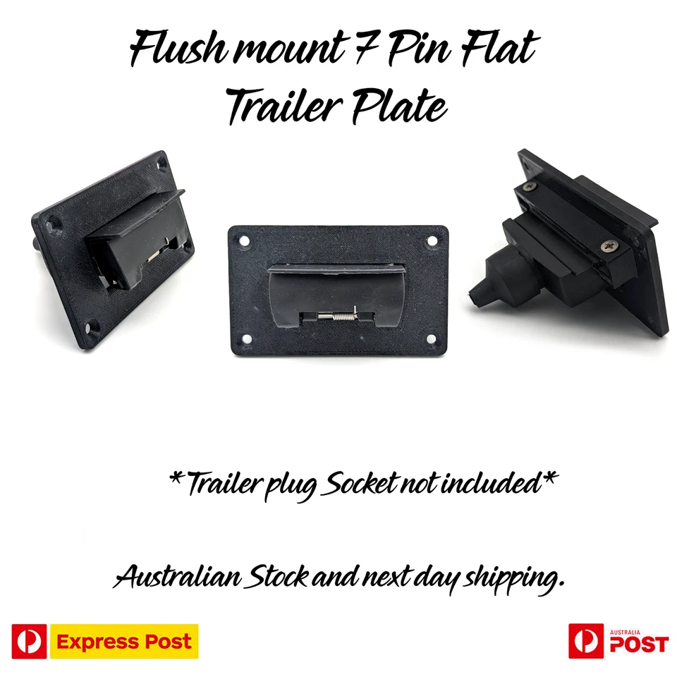 Flush mount 7 Pin Flat Trailer Flush Mount ** No PLUG *** UV stable *** - image 1 of 1