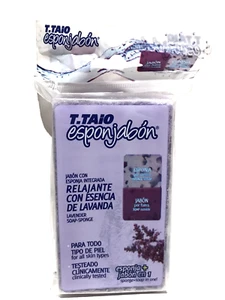 2-Pk T.TAiO Esponjabon Relajante c/Lavanda 🇲🇽 Relax con Spugna Sapone Lavanda - Foto 1 di 2