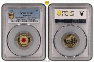 Australia 2012 $2 Red Poppy PCGS MS66 Gem Unc #0187 - Picture 1 of 1