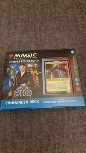MTG Doctor Who Masters of Evil Commander Deck Magic The Gathering New Sealed - Picture 1 of 4