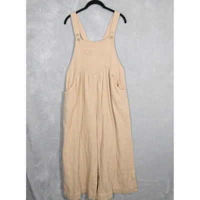 Macacão Free People feminino tamanho grande bronzeado 100% algodão encharcado de sol - Imagem 1 de 4