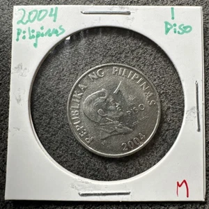 Moneda Filipinas 2004 1 Piso - Plata José Rizal. AU - Imagen 1 de 4