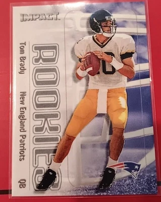 Tom Brady Rookie Card RC #27  2000 Fleer Skybox Impact New England Patriots GEM! - Image 1 of 4