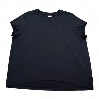 Camisa Atlética Top Mujer Athleta Talla Mediana Negra Espalda Scrunch Athleisure Foto 1 de 4