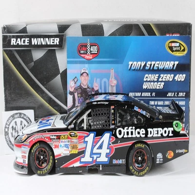 TONY STEWART 2012 ACTION #14 DAYTONA COKE ZERO RACE WIN MOBIL 1 CHEVY /550 MADE! - Image 1 of 4