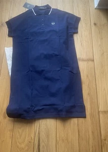 Fred Perry Women's Navy Polo Dress, size 8 - Picture 1 of 2