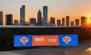1800 Tequila/ NBA New York Knicks Bar Rail Commercial Grade Gummi 21 Zoll - Bild 1 von 3
