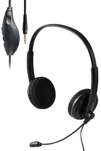 Headset 4-pole 3.5mm noise canceling black HS-HP06STBK - Picture 1 of 7