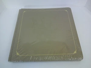 Álbum de recortes Creative Memories 12x12 beige topo oro borde páginas blancas - Imagen 1 de 2