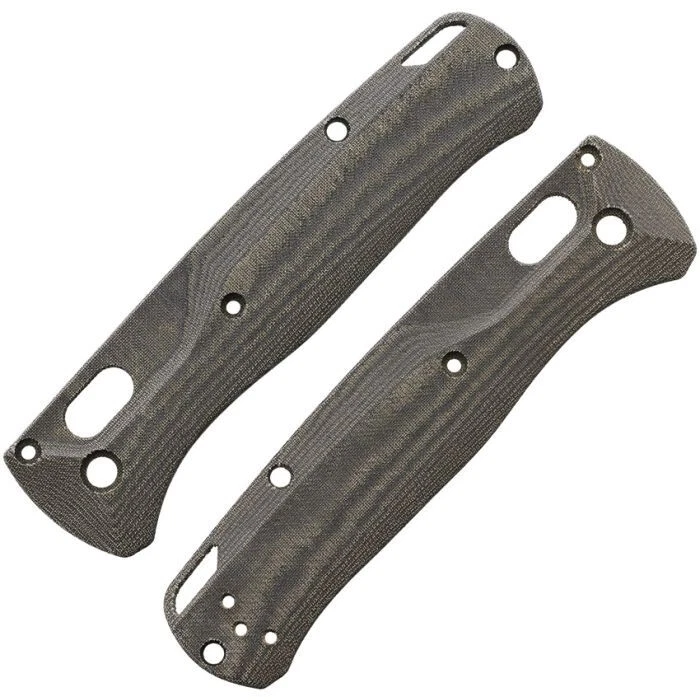 Flytanium Crossfade Scales Green Linen Micarta For Benchmade Bugout Knife DIY - Image 1 of 1