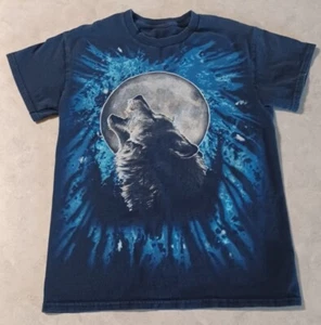 Howling Wolf Vintage 90’s AOP T-Shirt Small Single Stitch All Over Print  READ - Picture 1 of 6