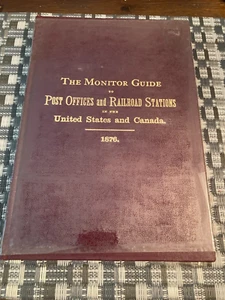 Guida Monitor Uffici Postali e Stazioni Ferroviarie Stati Uniti, Canada 1876 - Foto 1 di 9